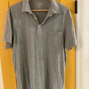 J. Crew Classic Gray Polo Shirt